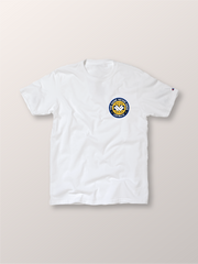Classic Soul Patch Champion’s White Lacrosse Tee - Front with Logo 