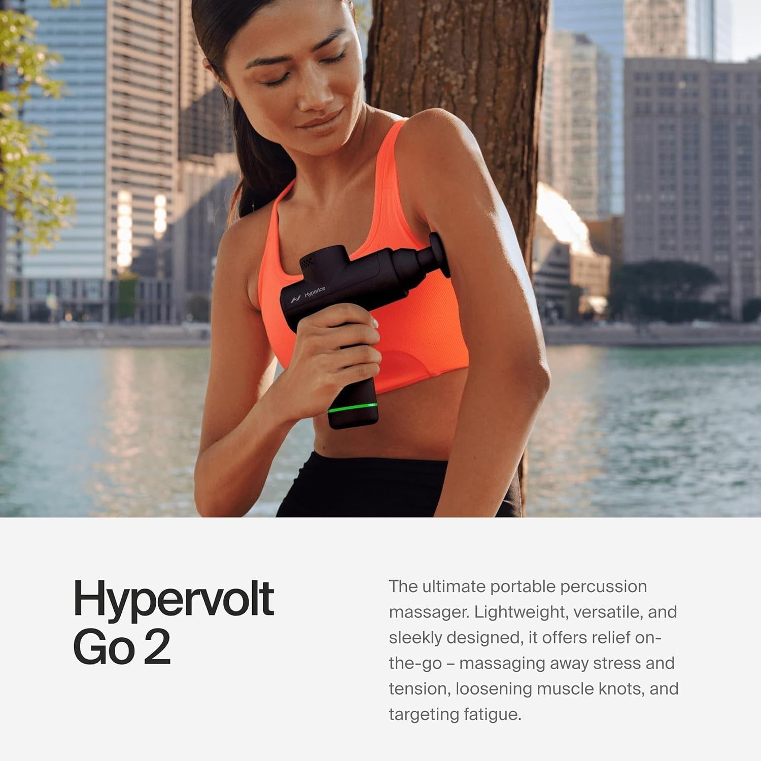 Hypervolt Go 2 Portable Percussion Lacrosse Massage Gun - How to use 